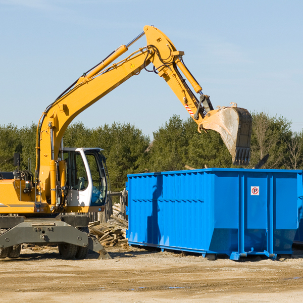 what happens if the residential dumpster is damaged or stolen during rental in Hartland MN